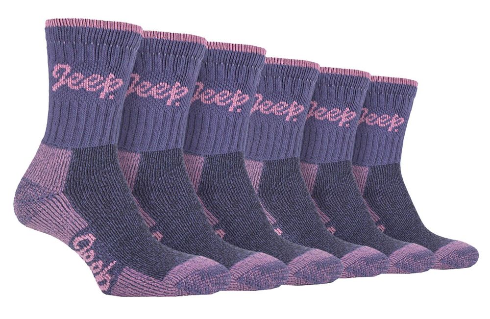 Jeep - 6 Pairs Ladies Terrain Socks