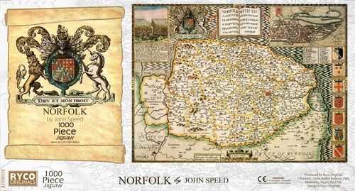 Northamptonshire Historical Map 1000 Piece Jigsaw Puzzle (1610)