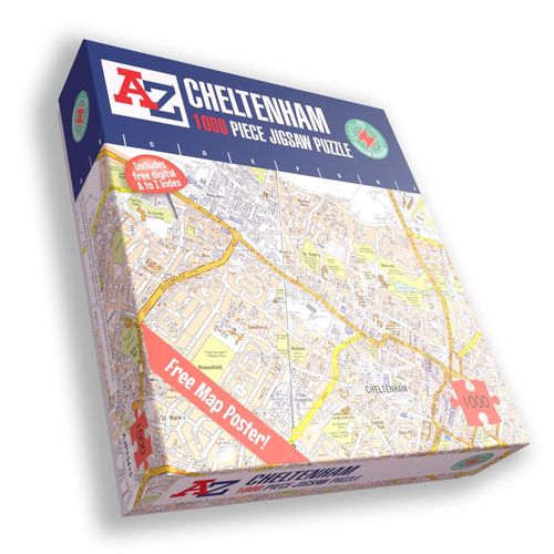 A to Z Map of Cheltenham 1000 Piece Jigsaw Puzzle