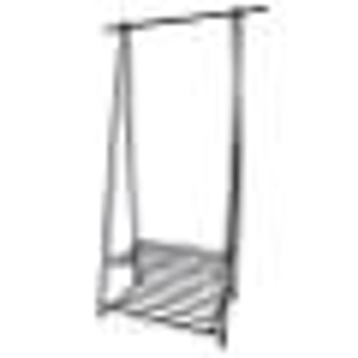 Knight 2 Tier Black Metal Garment Rack Black, Clothes Rail and Coat Stand