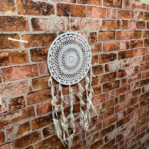 30CM WHITE DREAM CATCHER WINDCHIME