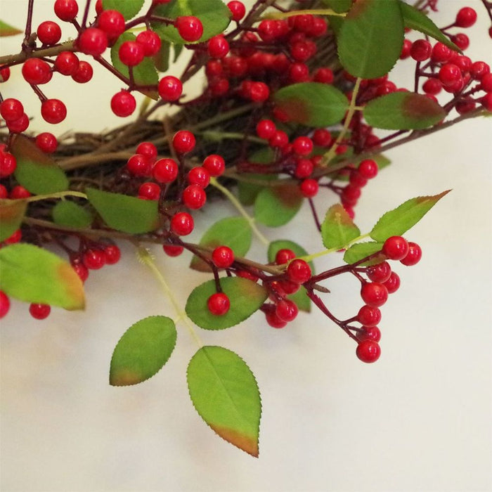 Luxury 24" Natural Look Red Berry Christmas Floristry Wreath