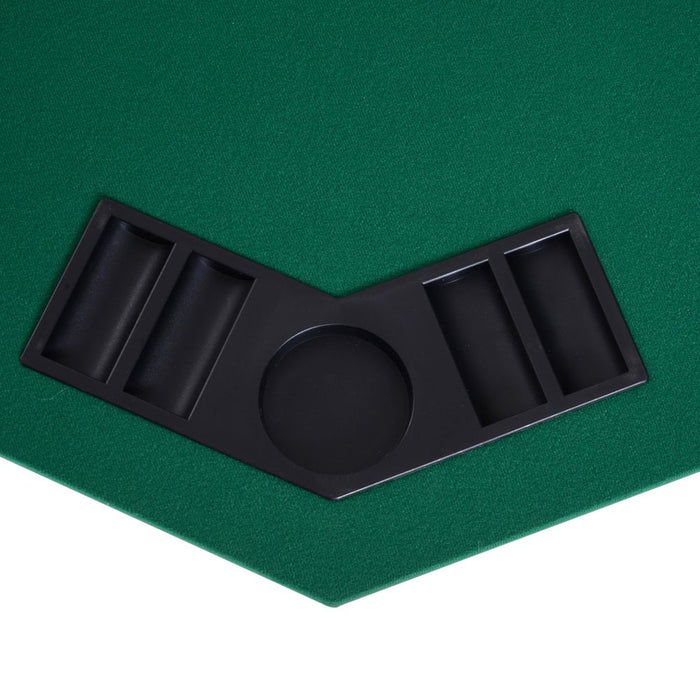 Premium Foldable Poker Table Top - 1.2m/48 Inches - 8 Players - Blackjack Chip Trays - HOMCOM