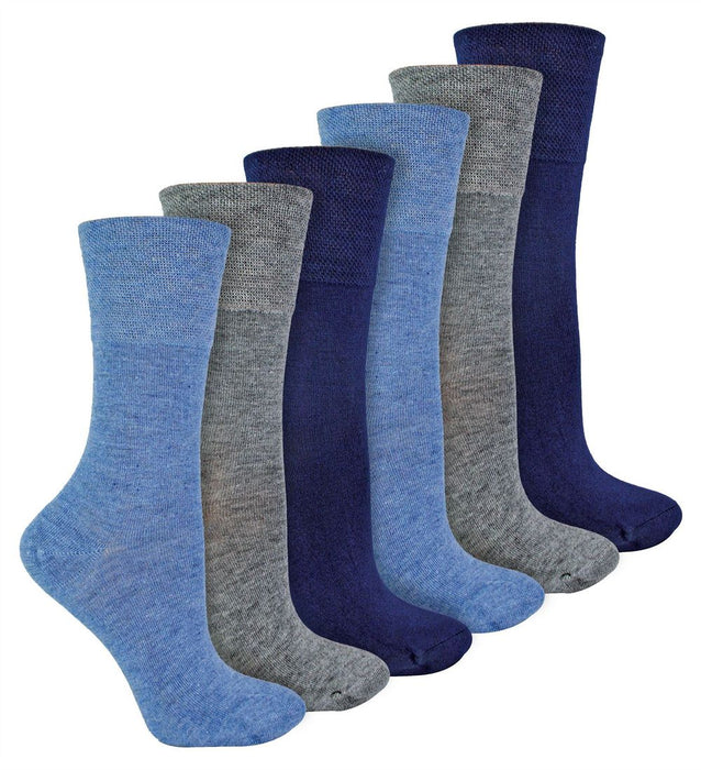 IOMI Footnurse - Ladies 6 Pair Bamboo Non Elastic Socks