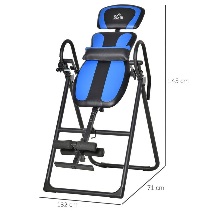 Revitalize with HOMCOM Gravity Inversion Table - Fitness Bench, Ankle Cushions