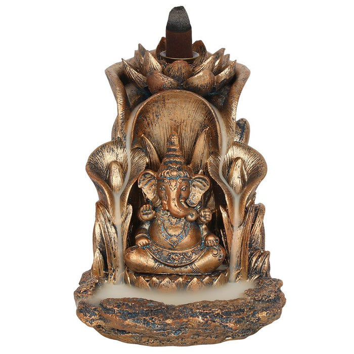 Bronze Ganesh Backflow Incense Burner