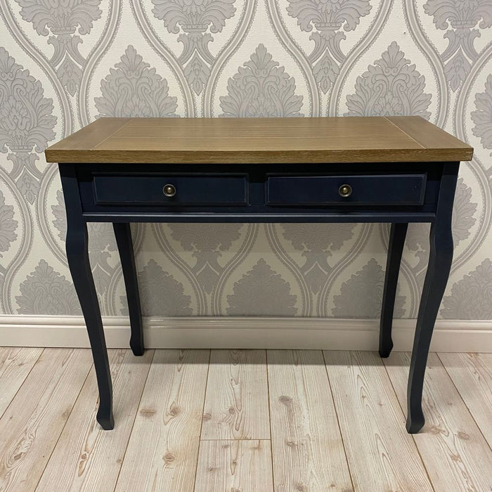 Stunning 90CM Wooden 2 Drawer Hall Table - High-Quality, Hand-Finished Design