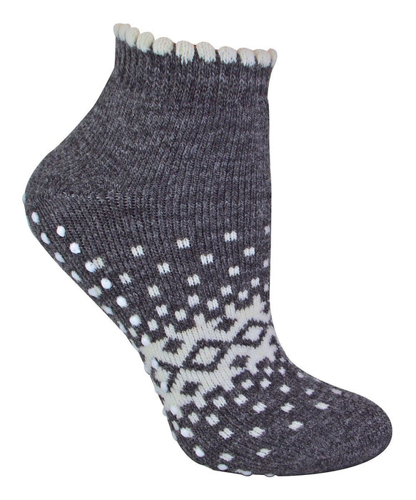 Luxurious Ladies Ankle Slipper Socks - Warm, Soft, Non-Slip