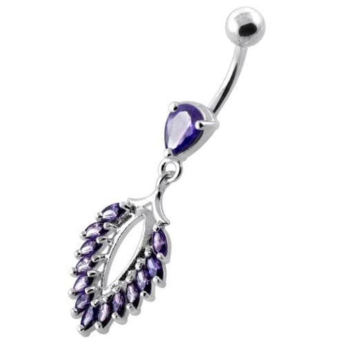 Fancy Jeweled cute belly button ring