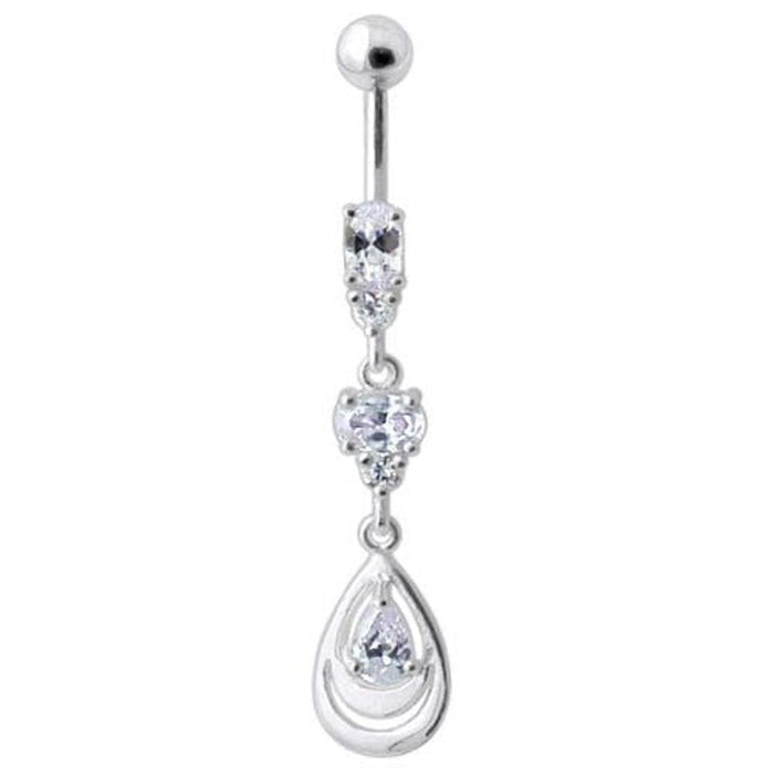 Fancy Jeweled Navel Belly Button Ring