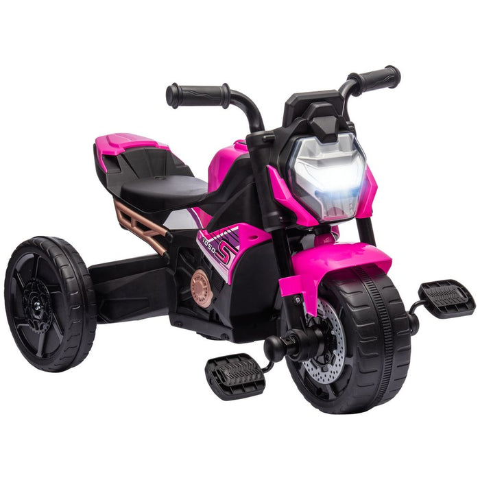 AIYAPLAY 3 in 1 Baby Trike with Headlights, Music, Horn - Pink