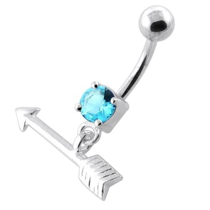 Trendy Arrow belly piercing ring