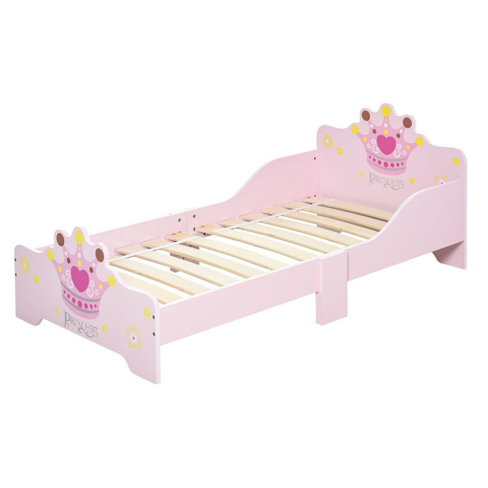 Premium Kids Wooden Princess Crown Bed with Safety Side Rails – Best Quality & Design