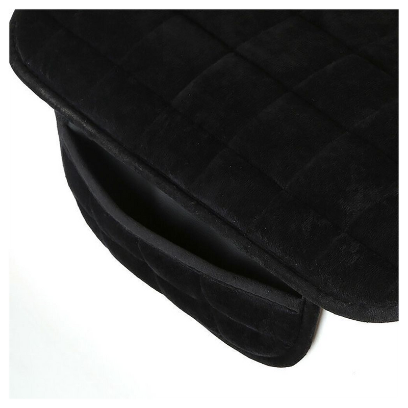 2X Car Front Row Seat Cover Pad Plush Lattice Protector Cushions Mat Universal
