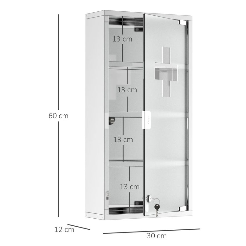 LED Illuminated Bathroom Infrared Sensor Mirror Dustproof 60x80x4CM HOMCOM