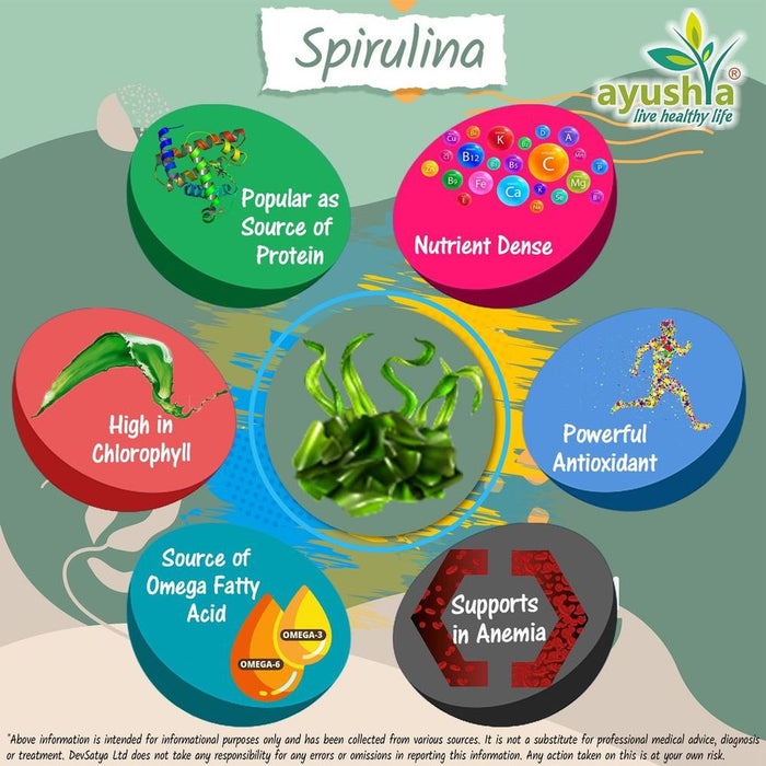 Premium Spirulina Capsules - 60% Protein, High Quality & All-Natural