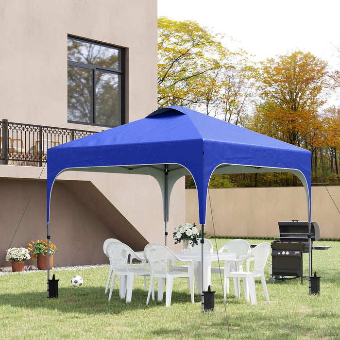 Premium 3x3M Pop Up Gazebo in Blue - Easy Setup, Portable Design, UV50+ Protection