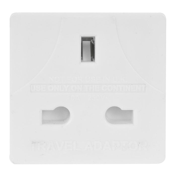 Pifco Euro Travel Adaptor Converter - UK to Europe 2 Pin Plug - High-Quality & Reliable