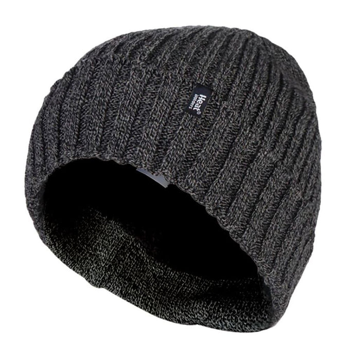 Heat Holders - Mens Ribbed Turnover Hat