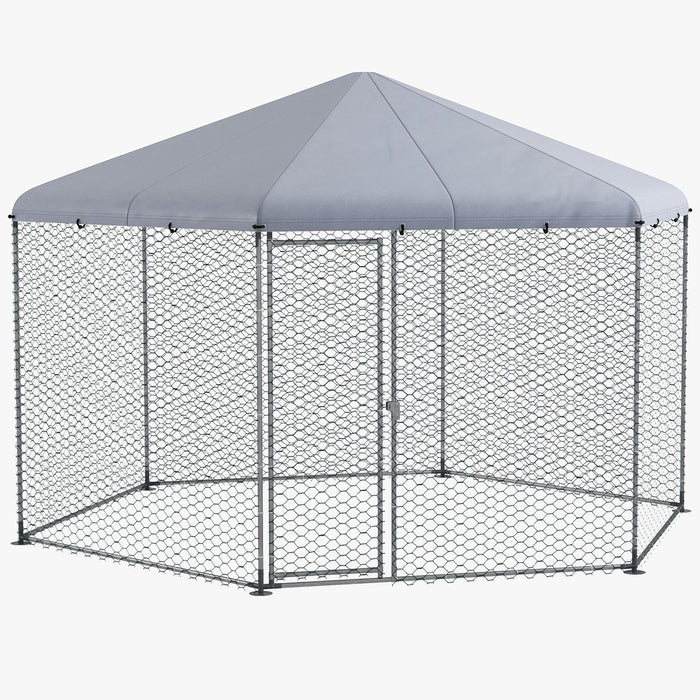 PawHut Walk in Chicken Run-10-15 Chickens, Hens, Rabbits, Ducks. Spacious, Covered, Predator-Proof. High-Quality.