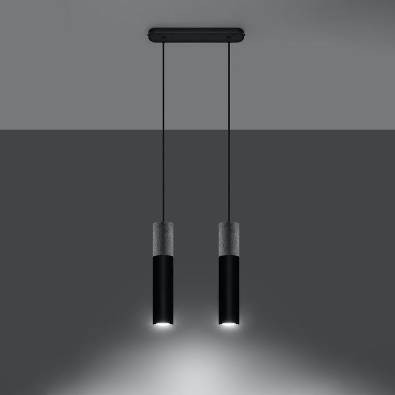 Modern Pendant Lamp: Steel & Concrete Design - High Quality, Stylish - Perfect for Any Interior!