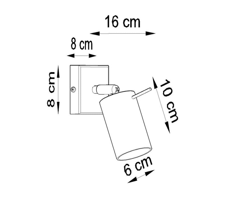 Premium Quality White Rotating Tube Wall Lamp - Modern Loft Design GU10 - Stylish & Versatile Lighting Solution