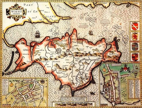 Isle of Wight Historical Map 1000 Piece Jigsaw Puzzle (1610)