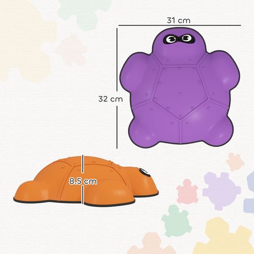 AIYAPLAY 6 PCS Balance Stepping Stones, Stackable River Stones  Non-slip Edge