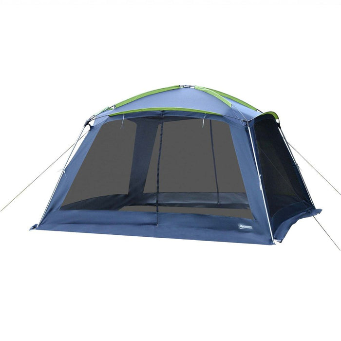 Outsunny Dark Green Camping Tent Sun Shelter Shade Garden