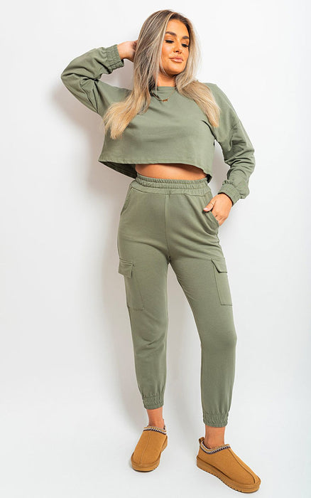 Crop Top & Cargo Joggers Co-ordinates - Trendy, Versatile, & Stylish Sets for Fashion-Forward Individuals