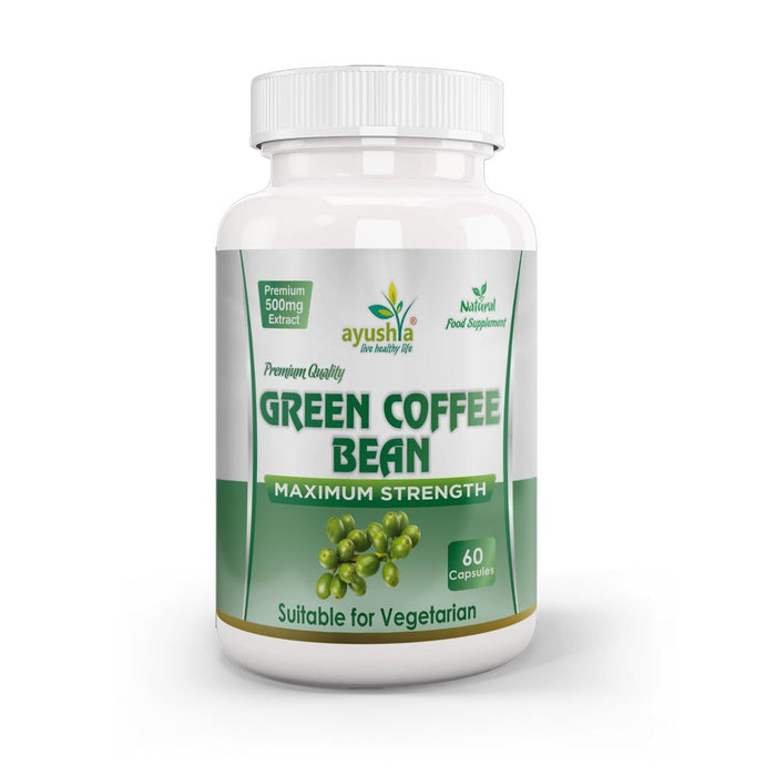 Organic Green Coffee Capsules - Pure Raw Extract for Weight Loss & Energy Boost