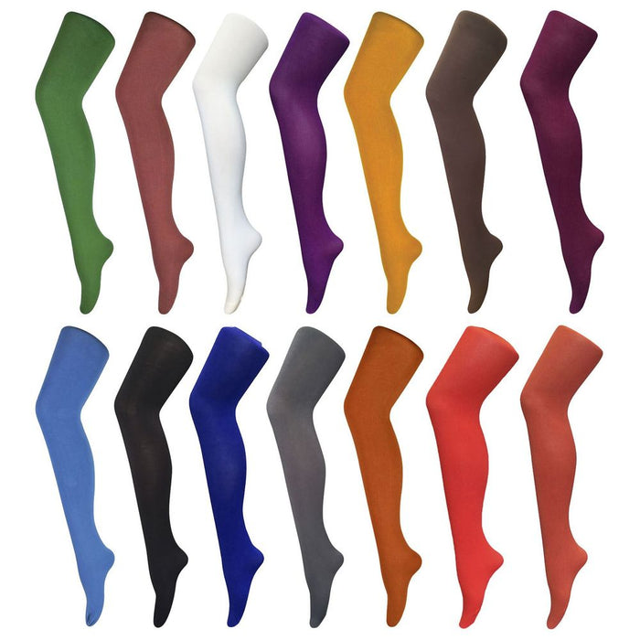 80 Denier Plain Coloured Tights