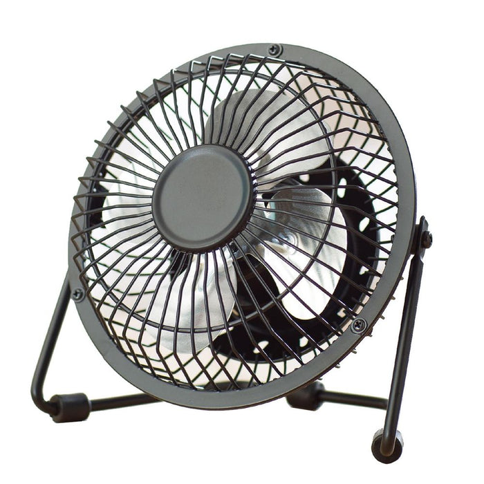 ASAB 4 Inch USB Desk Fan - Strong, Quiet & Safe - Perfect for Workstations & Hot Summer Days