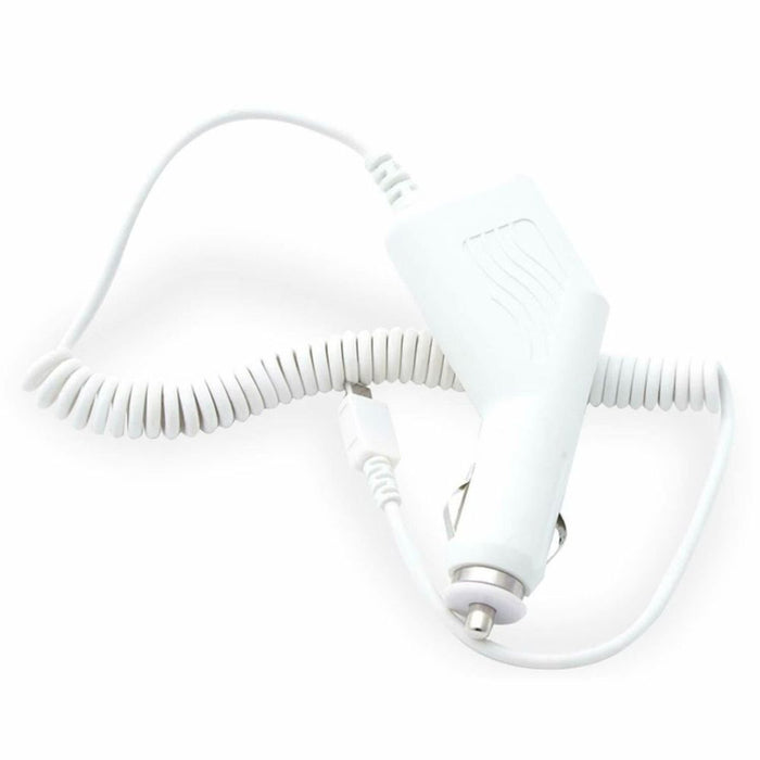 FX Car Charger, 650mAh - White: Charge On The Go, Safe and Compact Design