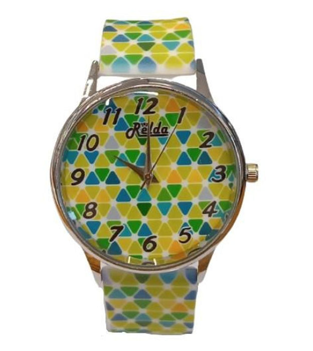 Relda Ladies Green Silicone Watch - REL96