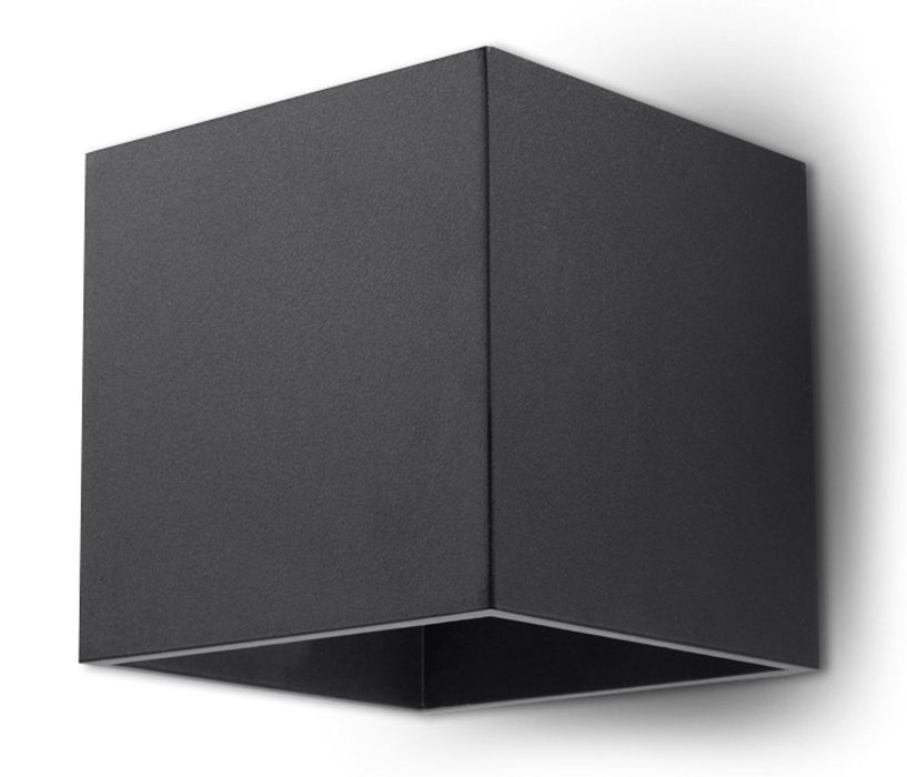 Modern Loft Design Wall Lamp - Black Up/Down Square Shape - Best Quality G9 Bulb