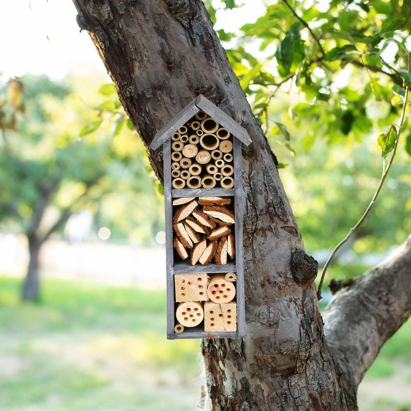 ASAB Deluxe 3 Storey Insect Hotel Grey