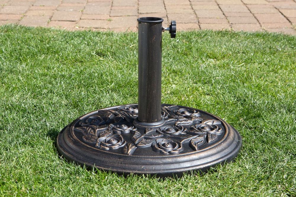 Premium Cast Iron Parasol Base - Sturdy & Stylish - 9kg