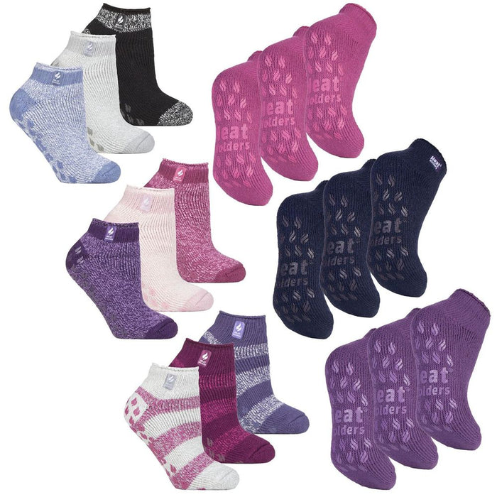 Heat Holders - 3 Pack Ladies Low Cut Slipper Socks