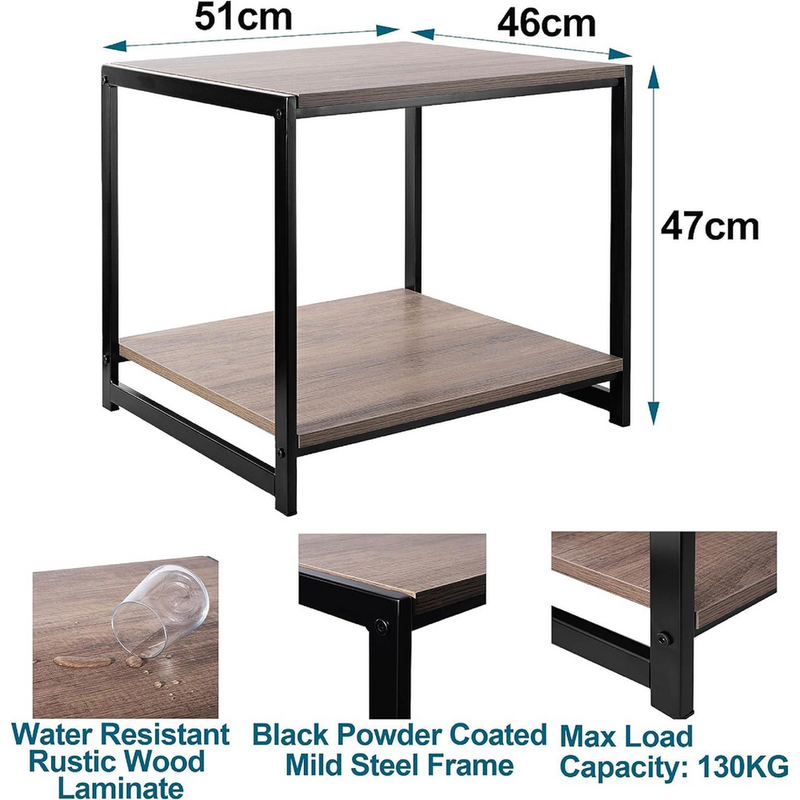 Coffee Table Black Powder Coated