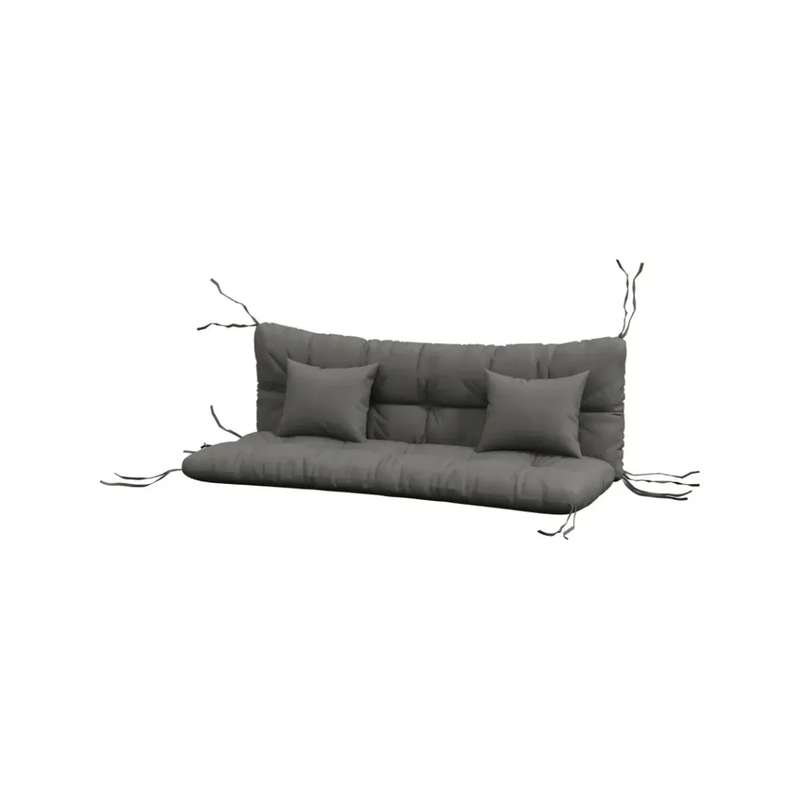 Premium Outdoor Cushion Set - 4 Pieces - Charcoal Grey - High Quality - Water Resistant - Easy to Clean