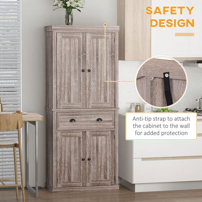 Freestanding Pantry Cupboard Storage Cabinet Home Organizer Furniture