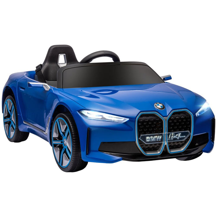 HOMCOM BMW i4 12V Kids Ride-On Car w/ Remote - Blue