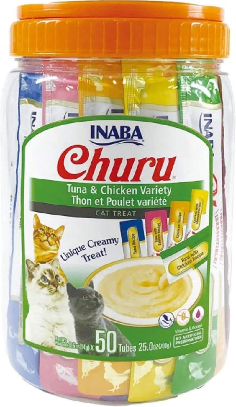 Churu 50 Pack Tuna & Chicken Varieties