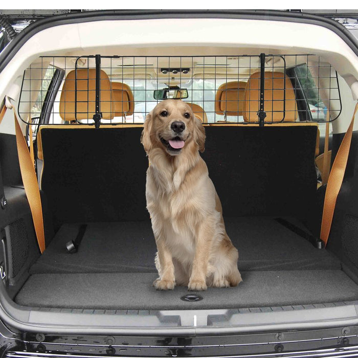 PawHut Pet Dog Car Barrier - Universal Mesh Wire Guard - Keeps Your Dog Safe & Secure in Vehicle