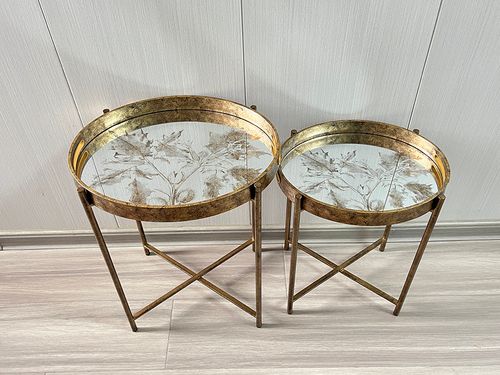 53/45CM SET 2 OVAL ROUND TABLE