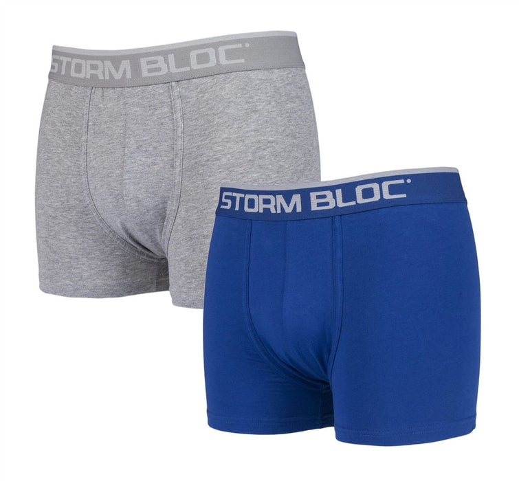 Storm Bloc - 2 Pairs Mens Cotton Boxer Trunks