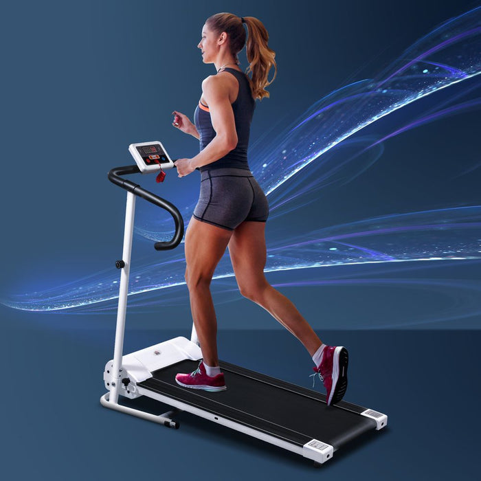 High-Speed Folding Treadmill: Home Fitness Machine with Safety Stopper - HOMCOM