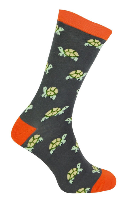 Mr Heron Animal Socks - Fun & Colorful Novelty Gift, Super Soft Bamboo, Colored Toe & Heel - 6-11 UK