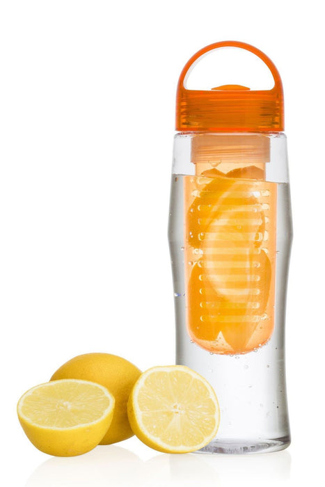 VINSANI Orange FJ209V-CO Bottle - Infuse Healthy Flavored Water, Non-Toxic, Leakproof - 600-750ml